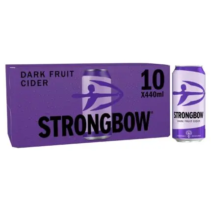 Strongbow Dark Fruit Cider Can 10x440ml
