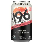 196 Grapefruit With Shochu Vodka Soda Alcoholic Pre Mixed Drink 330ml